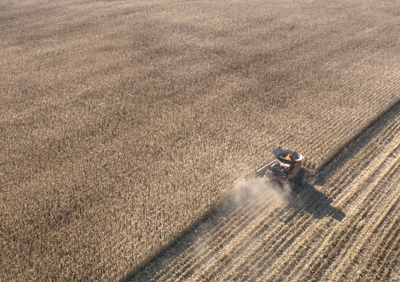 Mix Matters Harvester in a field